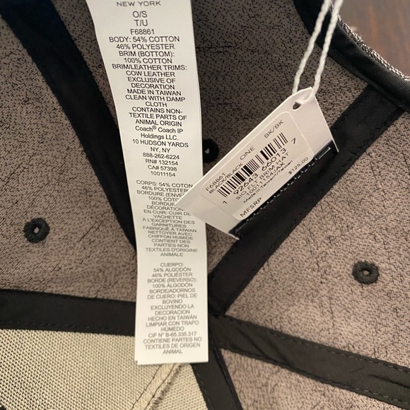 Coach Signature C Design Flat Brim Hat - Picture 5 of 11